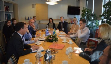 Embassy of Sweden in Athens hosted the chairman of the European Stability Initiative, Gerald Knaus