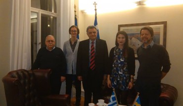 Ο Πρέσβης της Ελλάδας στη Σουηδία, Δ. Τουλούπας, συναντήθηκε με το "Δίκτυο για την Ελλάδα"