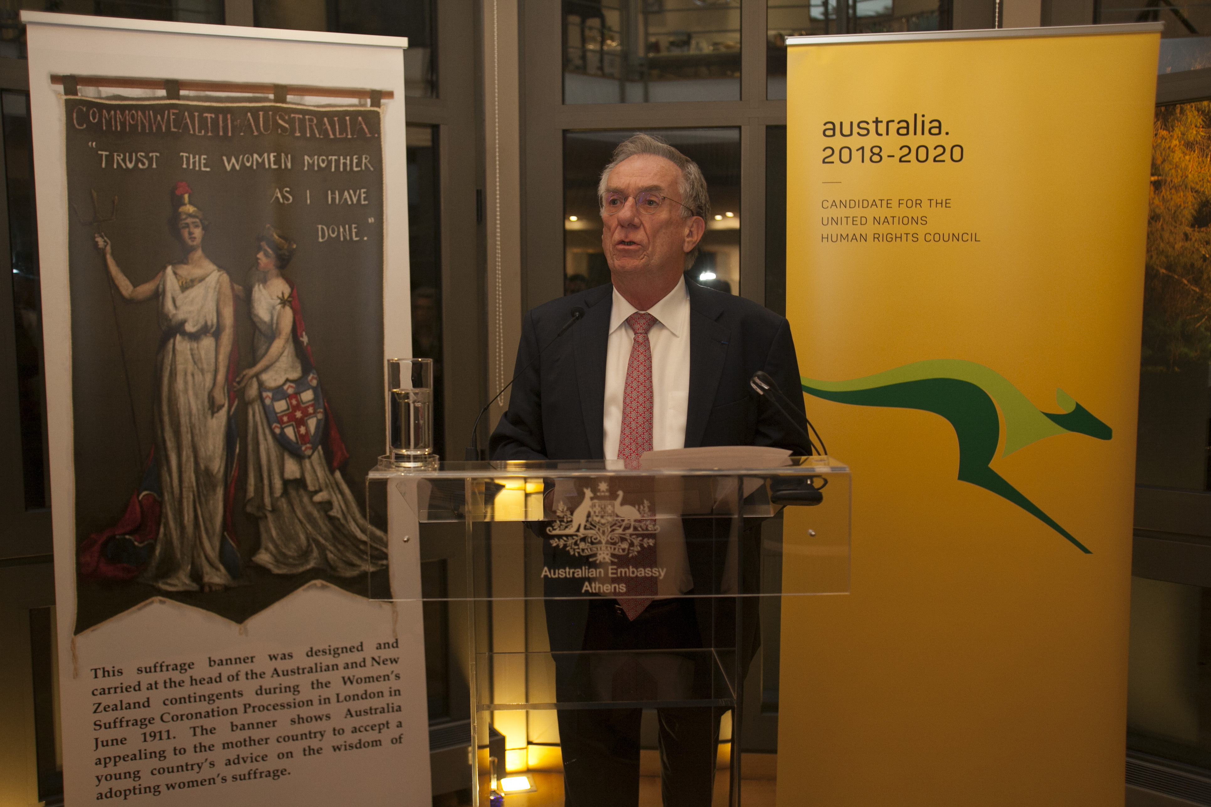 The ambassador of Australia, Mr John Griffin during his speech at the event.